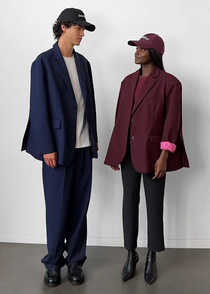 Men Beo Suit Pants X Barbie 8211 Blue The Frankie Shop Bottoms