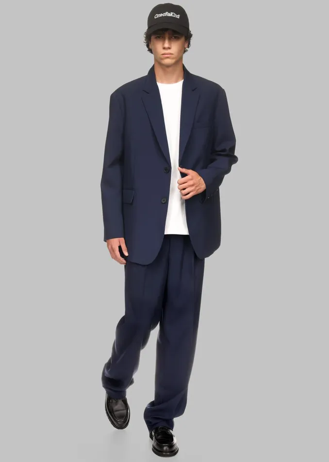 Men Beo Suit Pants X Barbie 8211 Blue The Frankie Shop Bottoms