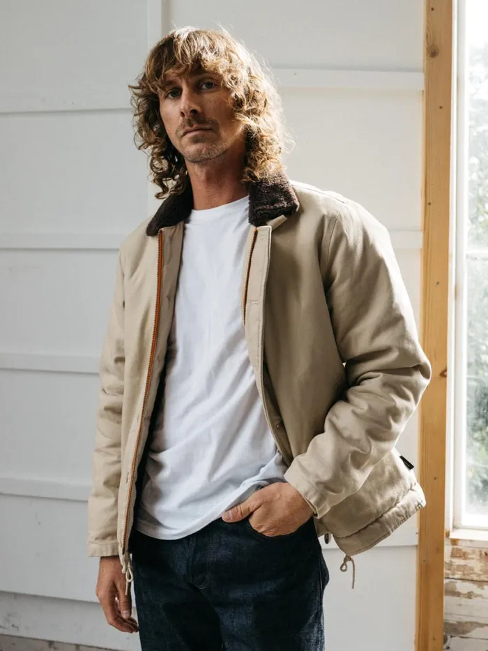 Men Berings Deck Jacket Flint Finisterre Jackets Coats and Gilets