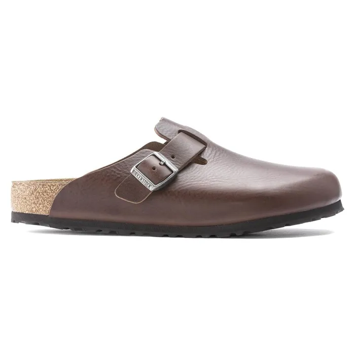 Men Birkenstock Clogs Boston Grip Vintage Wood Roast