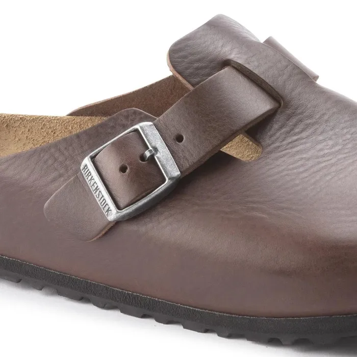 Men Birkenstock Clogs Boston Grip Vintage Wood Roast