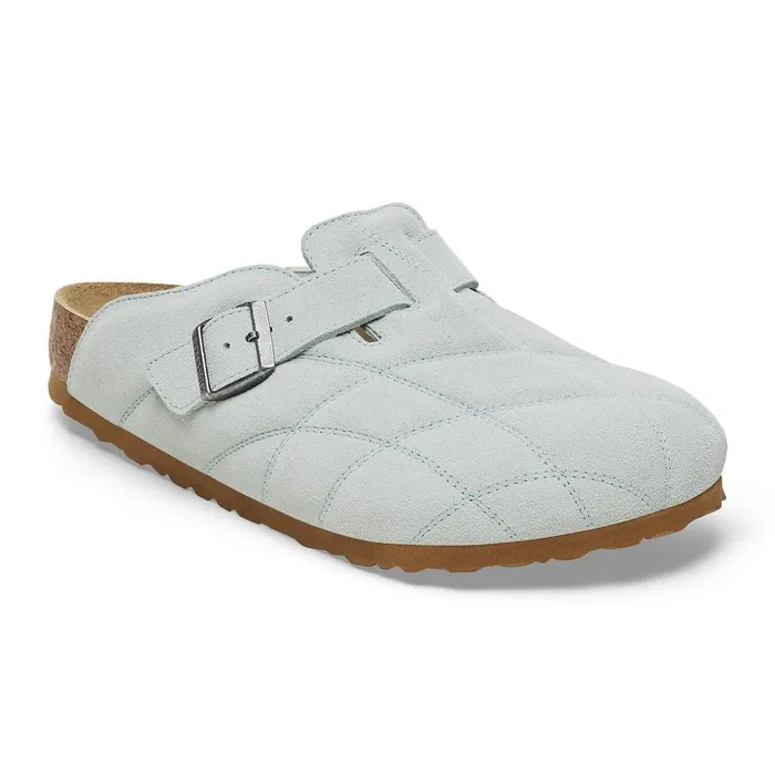 Men Birkenstock Clogs Boston Quilted Aqua