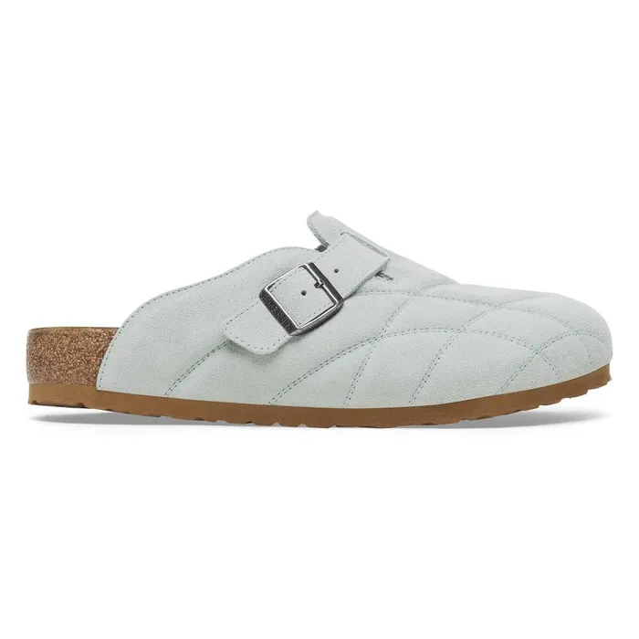 Men Birkenstock Clogs Boston Quilted Aqua