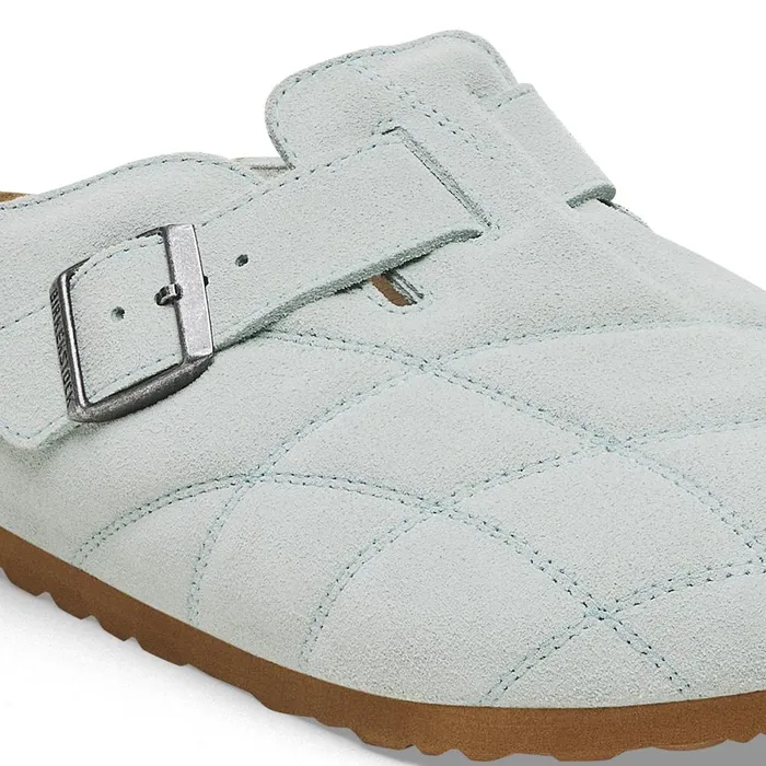 Men Birkenstock Clogs Boston Quilted Aqua