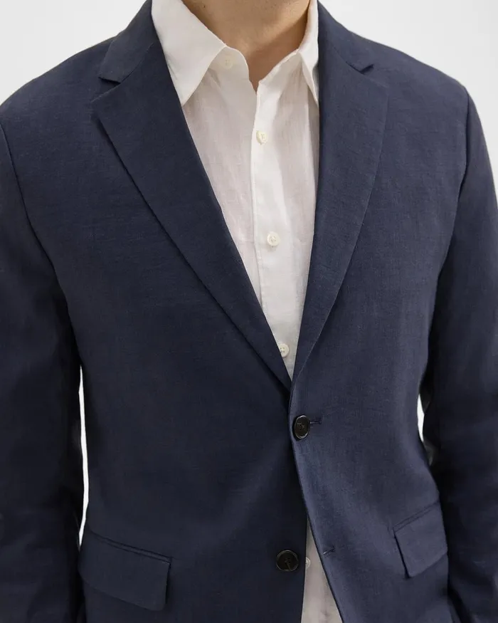 Men Blazers Jackets Theory Clinton Blazer In Good Linen Space