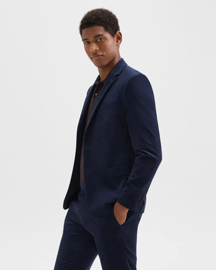 Men Blazers Jackets Theory Morton Blazer In Stretch Corduroy Baltic