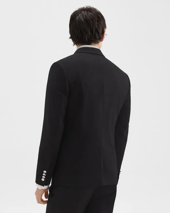Men Blazers Jackets Theory Morton Blazer In Textured Gabardine Black