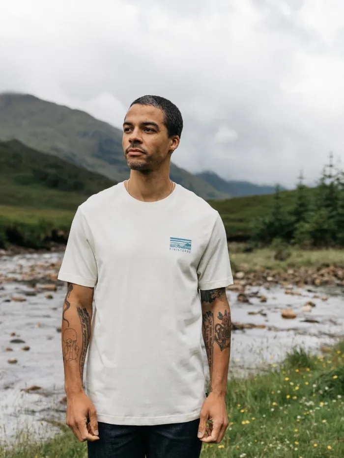 Men Cape TShirt Ecru Finisterre TShirts