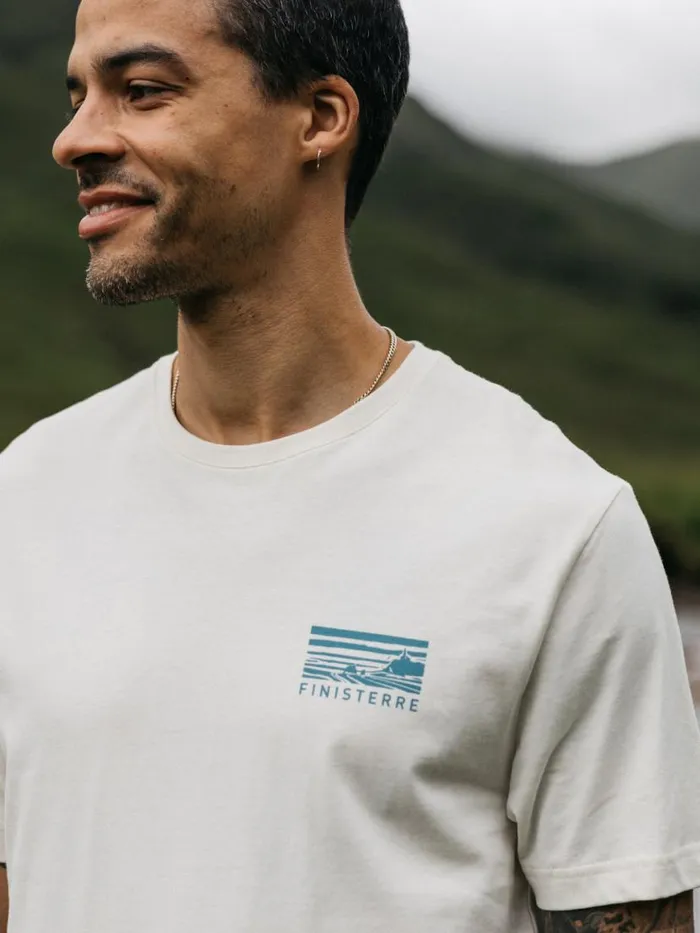 Men Cape TShirt Ecru Finisterre TShirts