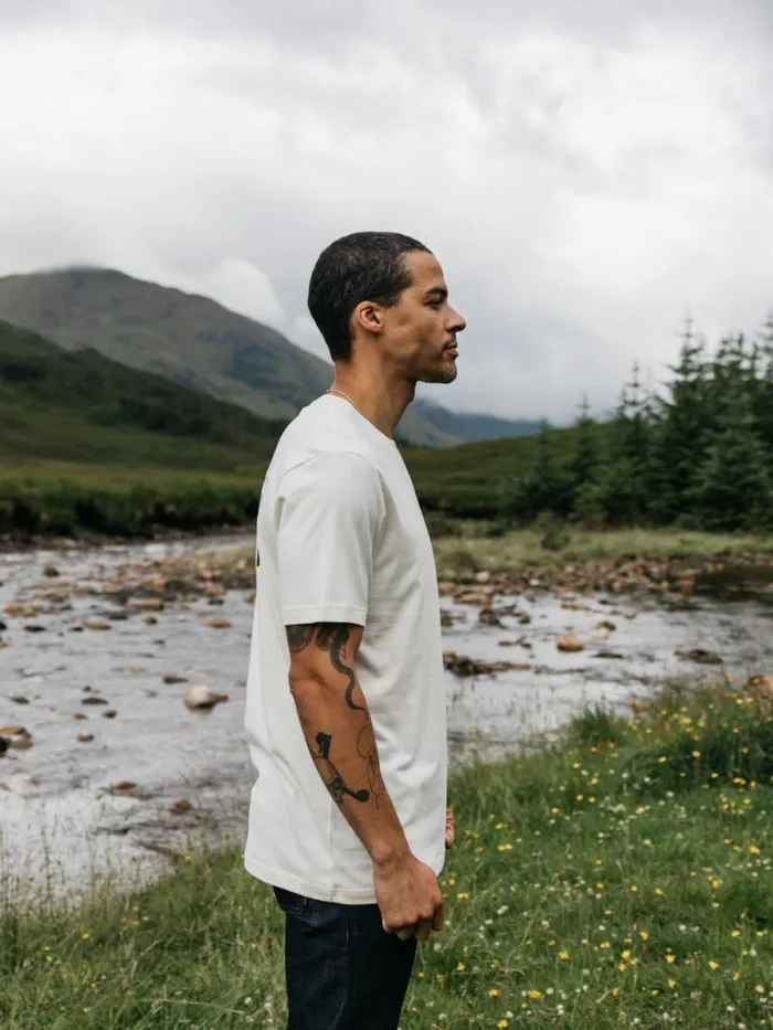 Men Cape TShirt Ecru Finisterre TShirts