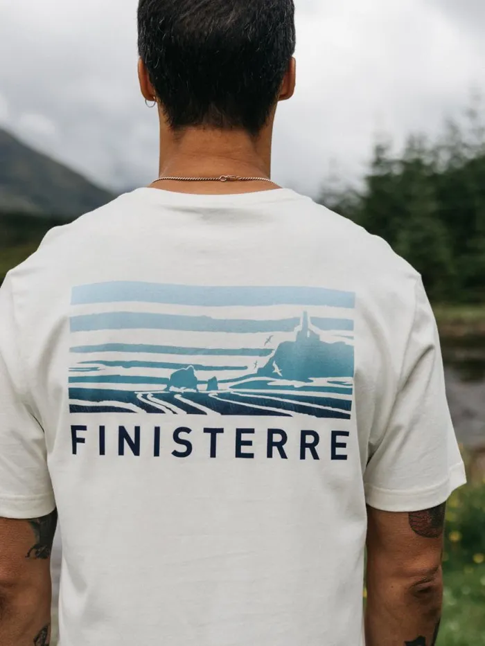 Men Cape TShirt Ecru Finisterre TShirts