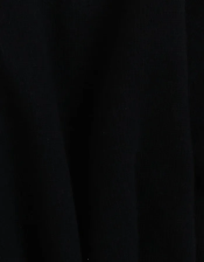 Men Classic Merino Wool Crew Deep Black Colorful Standard Knit Sweaters