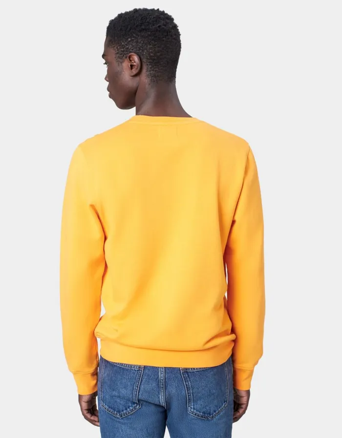 Men Classic Organic Crew Limestone Grey Colorful Standard Crewneck Sweatshirts