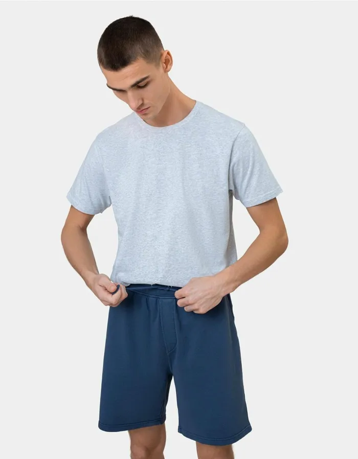 Men Classic Organic Sweatshorts Faded Black Colorful Standard Shorts