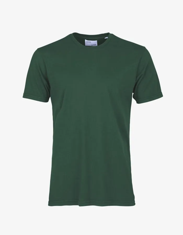 Men Classic Organic Tee Emerald Green Colorful Standard TShirts
