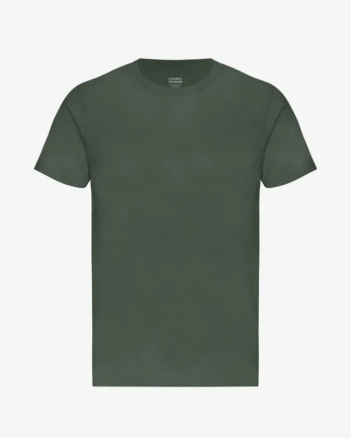 Men Classic Organic Tee Midnight Forest Colorful Standard TShirts