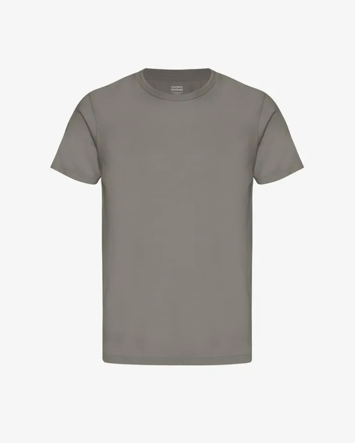 Men Classic Organic Tee Misty Brown Colorful Standard TShirts