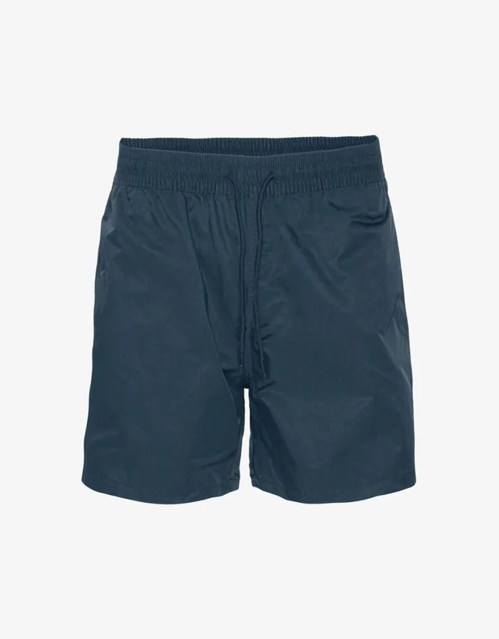 Men Classic Swim Shorts Petrol Blue Colorful Standard Shorts