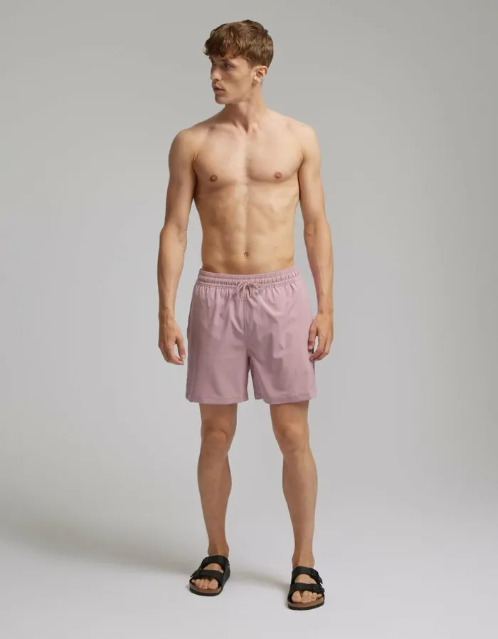 Men Classic Swim Shorts Petrol Blue Colorful Standard Shorts