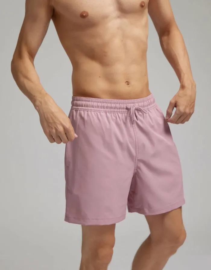 Men Classic Swim Shorts Petrol Blue Colorful Standard Shorts