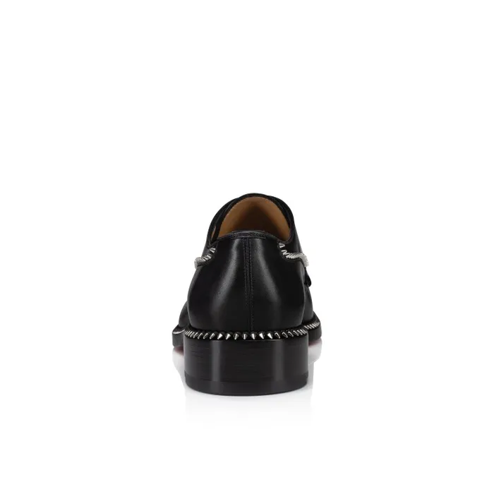 Men Cocoriclou Derbies 8211 Calf Leather 8211 Black Christian Louboutin Buckles and Laceups