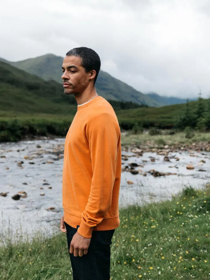 Men Coho Sweatshirt Harvest Gold Finisterre Sweatshirts and Hoodies