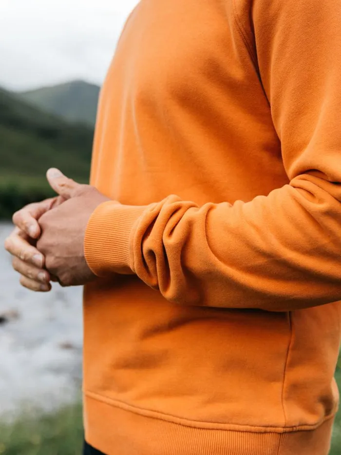 Men Coho Sweatshirt Harvest Gold Finisterre Sweatshirts and Hoodies