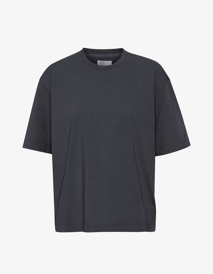 Men Colorfulstandard Oversized Organic TShirt 8211 Lava Grey TShirts