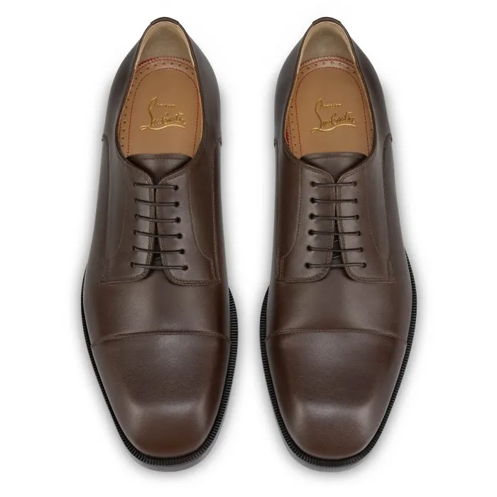 Men Cortomale Derbies 8211 Calf Leather 8211 Cosme Christian Louboutin Buckles and Laceups