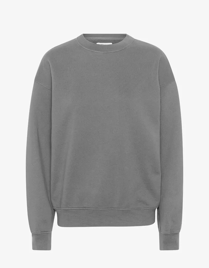 Men Crewneck Sweatshirts Colorfulstandard Organic Oversized Crew 8211 Storm Grey