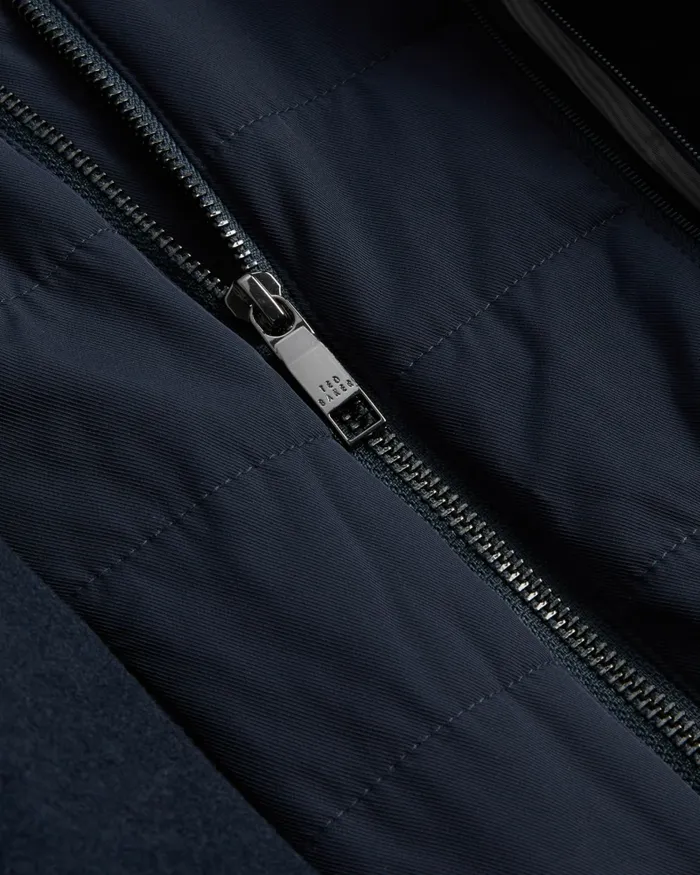 Men DONLON 8211 Wool Coat With Hooded Lining Navy Ted Baker Coats and Jackets Men DONLON 8211 Wool Coat With Hooded Lining Navy Ted Baker Coats and Jackets