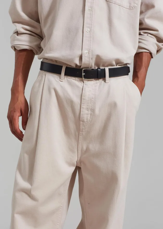 Men Drew Denim Pants 8211 Natural The Frankie Shop Bottoms