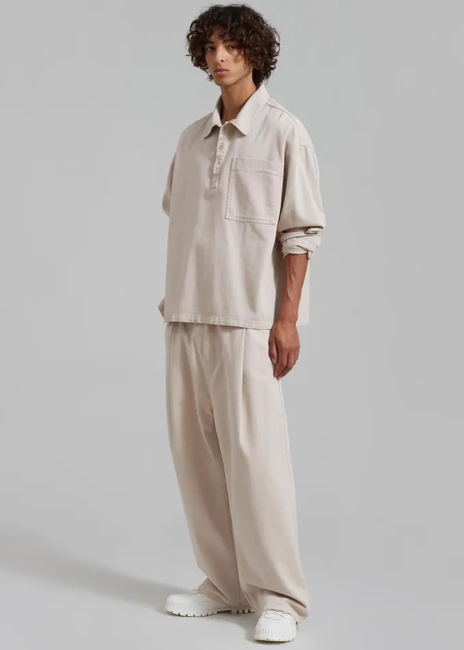 Men Drew Denim Pants 8211 Natural The Frankie Shop Bottoms