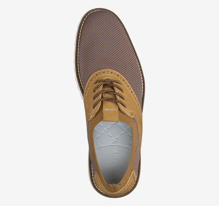 Men Duncan Saddle Tan 2Tone Shoes Johnston and Murphy
