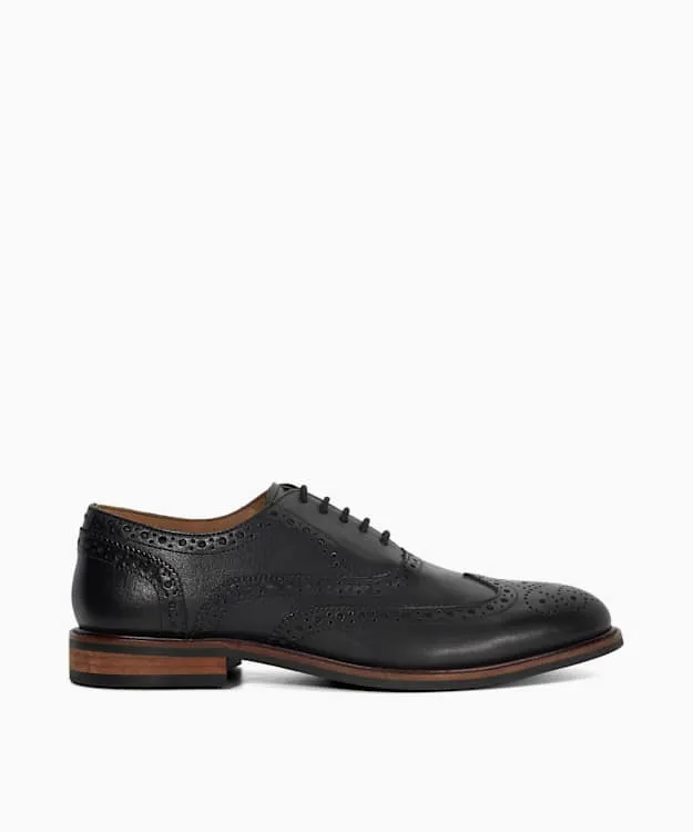 Men Dune London Black Shoes Lace Up Formal Oxford Shoes Black