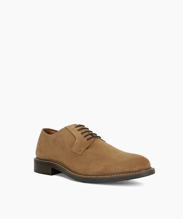 Men Dune London Casual Shoes Stitch Detail Lace Up Brogues Neutral