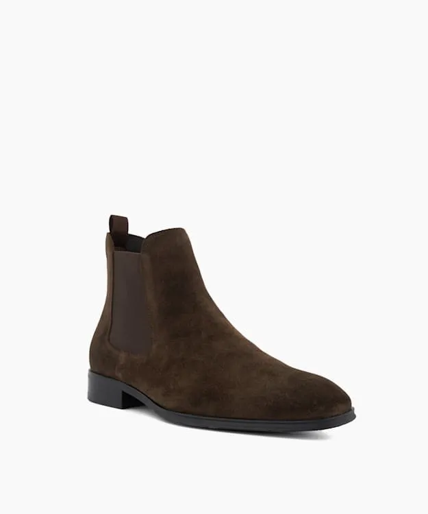 Men Dune London Chelsea Boots Suede Chelsea Boots Brown Suede