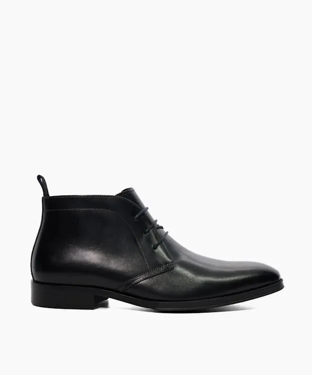 Men Dune London Chukka Boots Leather Chukka Boots Black
