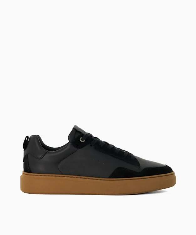 Men Dune London Trainers Lace Up Flatform Trainers Black
