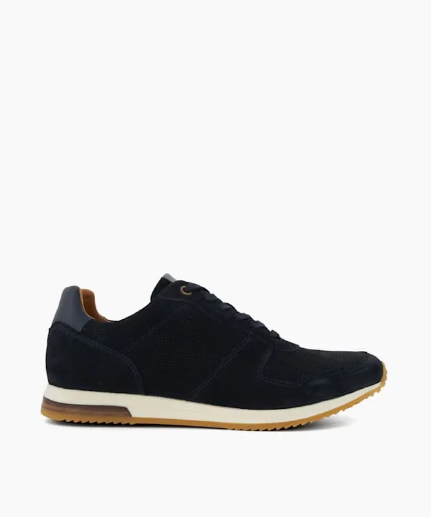 Men Dune London Trainers LaceUp Runner Trainers Blue
