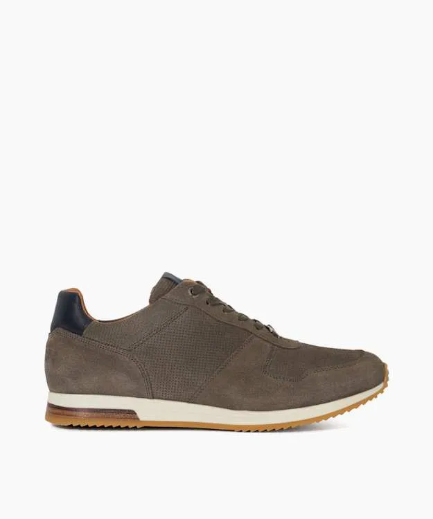 Men Dune London Wide Fit Shoes Wide Fit LaceUp Runner Trainers Grey