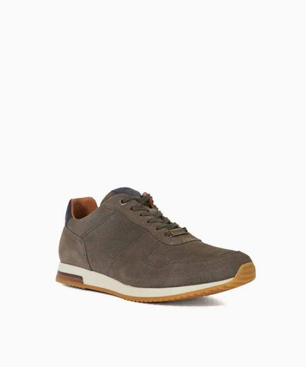 Men Dune London Wide Fit Shoes Wide Fit LaceUp Runner Trainers Grey