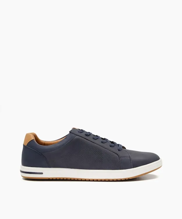 Men Dune London Wide Fit Shoes Wide Fit Trainers Blue