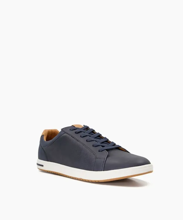 Men Dune London Wide Fit Shoes Wide Fit Trainers Blue