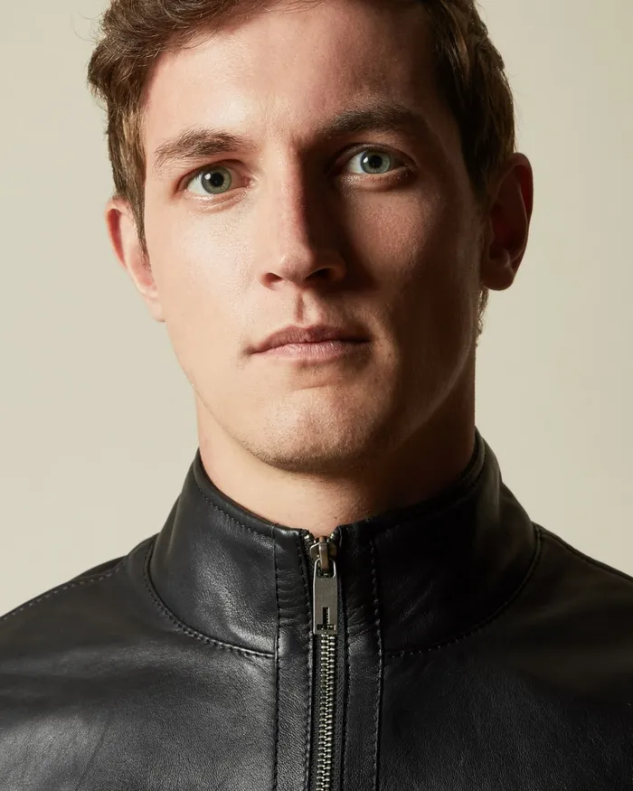 Men DWITE 8211 Leather Bomber Jacket Black Ted Baker Coats and Jackets Men DWITE 8211 Leather Bomber Jacket Black Ted Baker Coats and Jackets