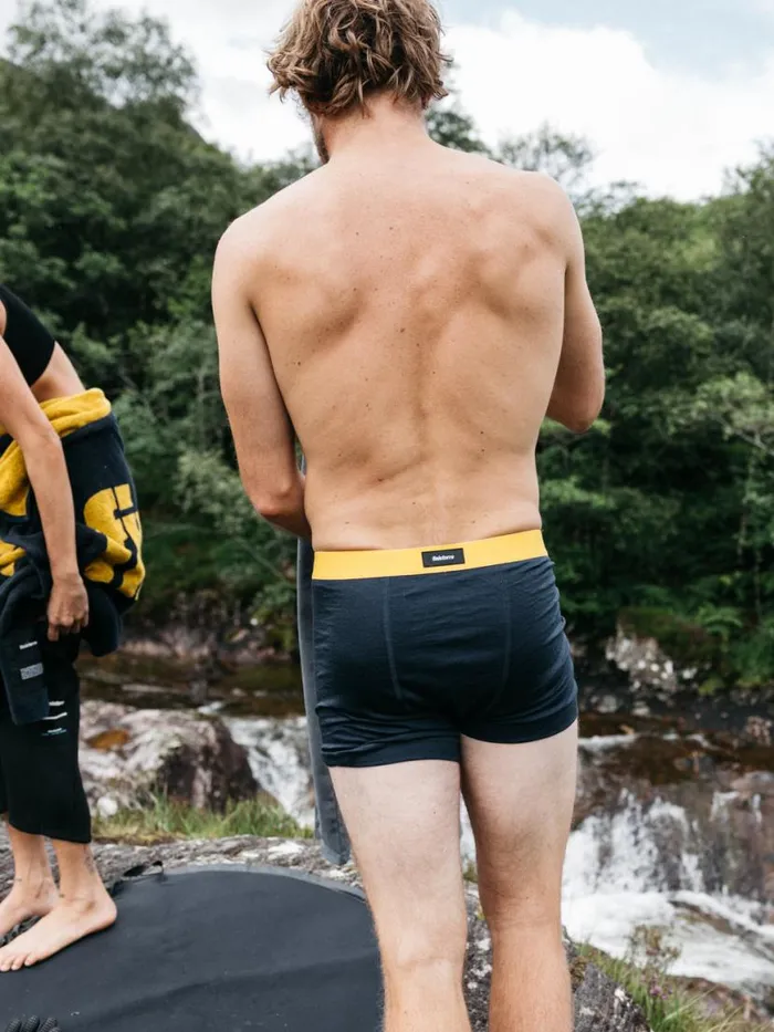 Men Eddy 20 Merino Wool Boxers Navymanuka Finisterre Base Layers and Underwear