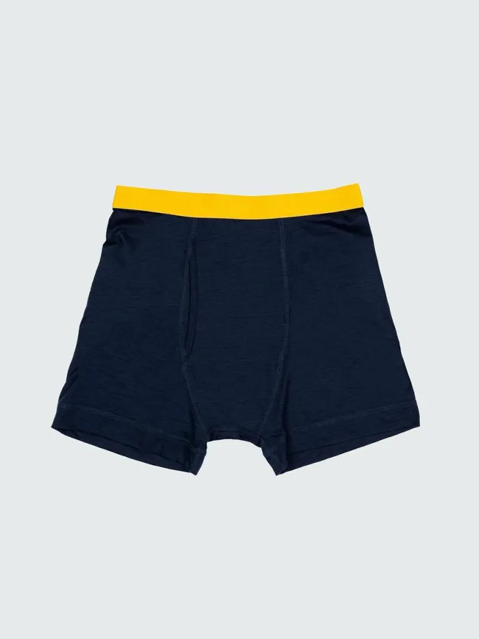 Men Eddy 20 Merino Wool Boxers Navymanuka Finisterre Base Layers and Underwear
