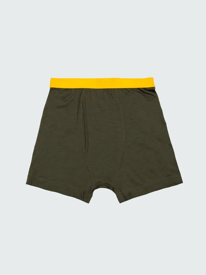 Men Eddy 20 Merino Wool Boxers Olivemanuka Finisterre Base Layers and Underwear