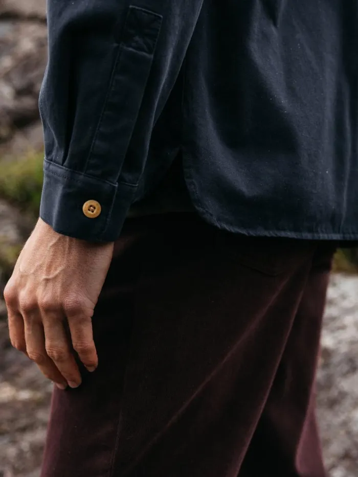 Men Eddystone Shirt Navy Finisterre Shirts