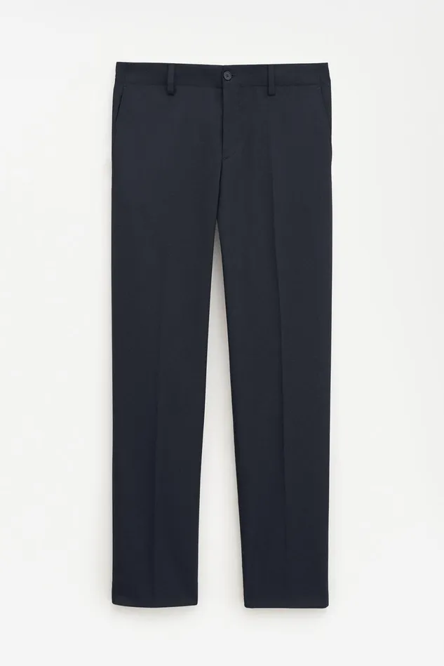 Men Elastic Waist Tailored Trousers Black Filippa K Trousers